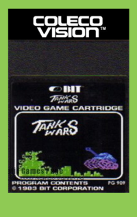 Tank Wars Colecovision  box art